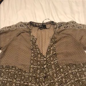 BKE sheer blouse size XL